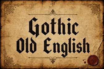 Creative Projects with Gothic Old English Fonts
