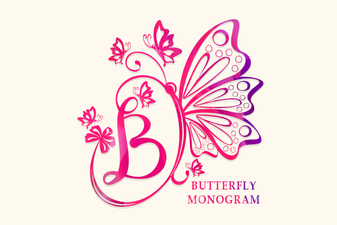 Design a Butterfly Monogram Font for Crafts
