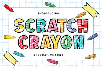 Crafting with the Scratch Crayon Font