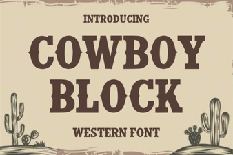 Style Your Projects with Cowboy Block Font