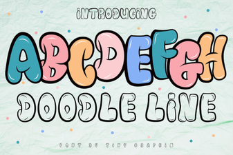 Doodle Font Styles for Creative Design Projects