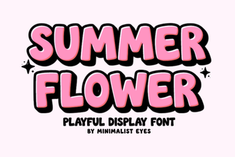 Blooming Fonts for Your Summer Design Projects