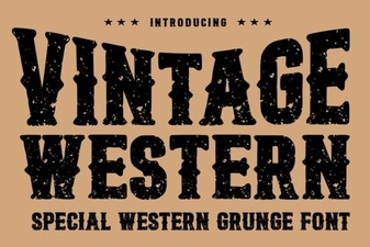 Craft Projects with Vintage Western Fonts