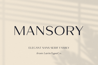 Mansory Font: Elegant Design Templates for Projects