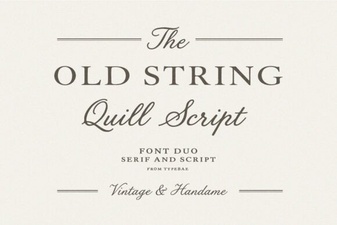 Classic String Fonts for Modern Design Projects