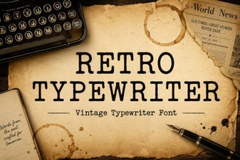 Stylish Vintage Fonts for Modern Design Projects